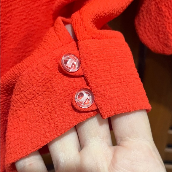 Rachel Comey orange Red Batwing Sleeve Top - Picture 8 of 12